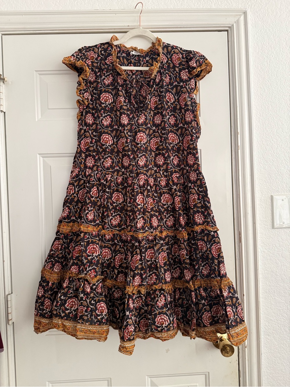 Anthropologie Othilia Cotton Ruffled Tiered Dress